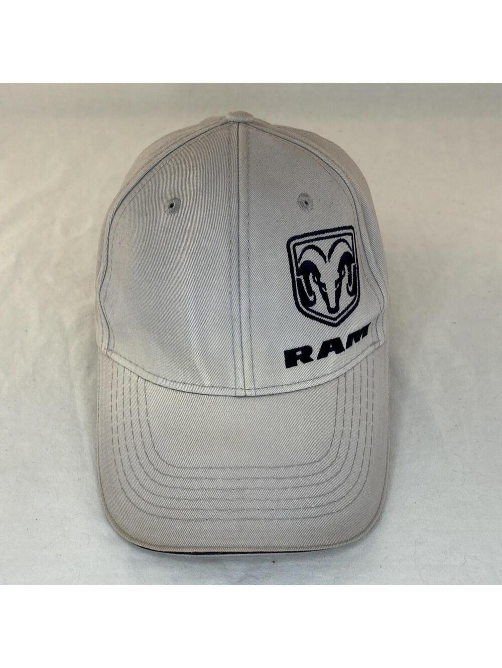 Dodge Ram Logo Embroidered Snapback Adjustable Light Brown Hat/Cap
